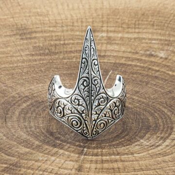 925 Ayar Gümüş Özel Tasarım Okçu Zihgir Yüzük