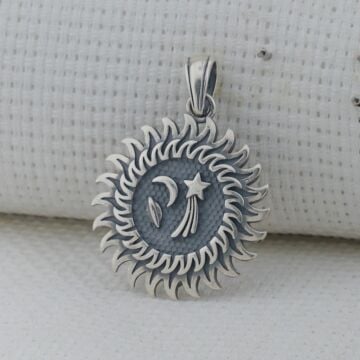 Galaksi 925 Ayar Erkek Gümüş Kolye Ucu