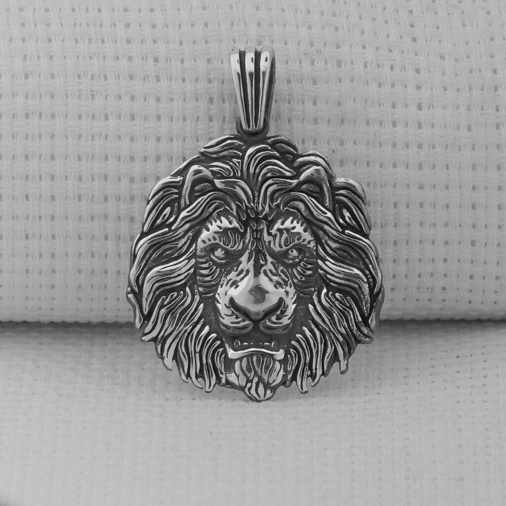 Yeleli Aslan 925 Ayar Erkek Gümüş Kolye Ucu