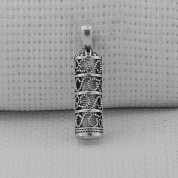 Allah(cc) Muhammed(S.a.v) Ali(r.a) yazılı Cevşeni Kebir 925 Ayar Gümüş Kolye Ucu