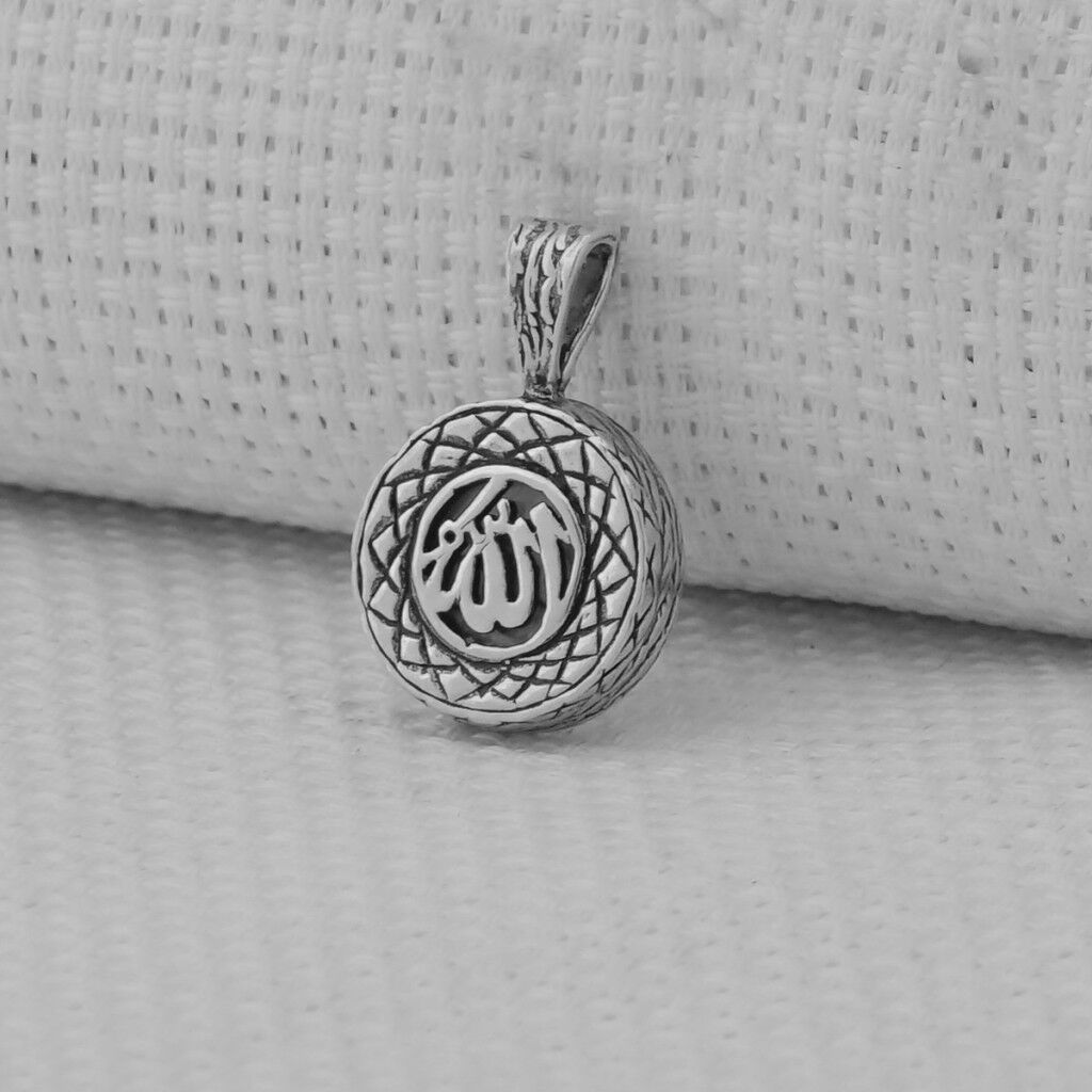 Cevşeni Kebir Dualı Allah Yazılı 925 Ayar Gümüş Kolye Ucu