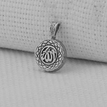 Cevşeni Kebir Dualı Allah Yazılı 925 Ayar Gümüş Kolye Ucu