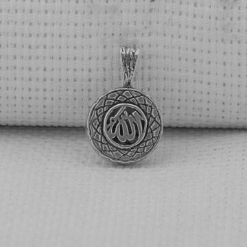 Cevşeni Kebir Dualı Allah Yazılı 925 Ayar Gümüş Kolye Ucu