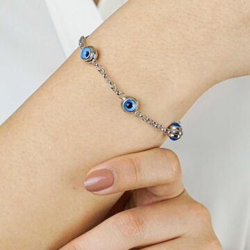 925 Ayar Gümüş Nazar Bileklik