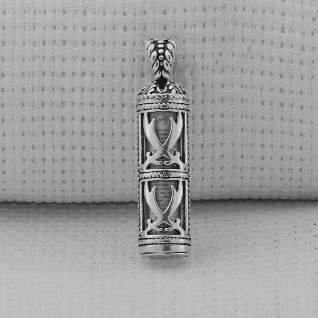 925 Ayar Gümüş Zülfikar Kılıç Tasarımlı Cevşeni Kebir Gümüş Kolye Ucu