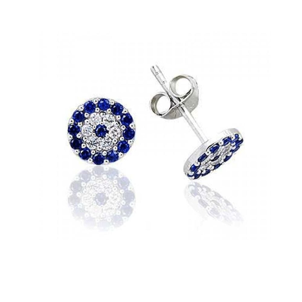 925 Ayar Nazarlı Küpe