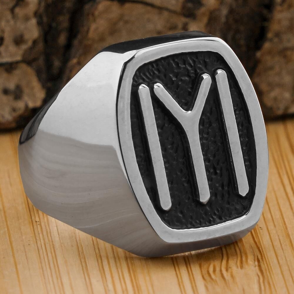 Kayı Boyu Gümüş Erkek Yüzük