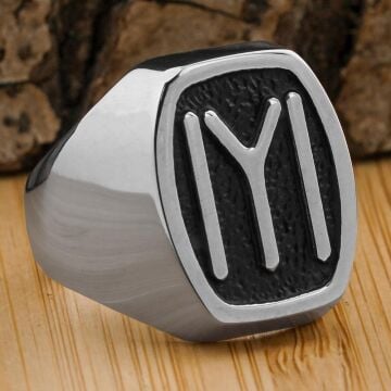 Kayı Boyu Gümüş Erkek Yüzük