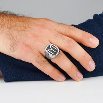 Kayı Boyu Gümüş Erkek Yüzük