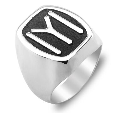 Kayı Boyu Gümüş Erkek Yüzük