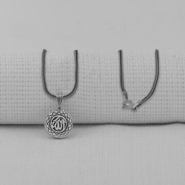 Cevşeni Kebir Dualı Allah Yazılı 925 Ayar Gümüş Kolye