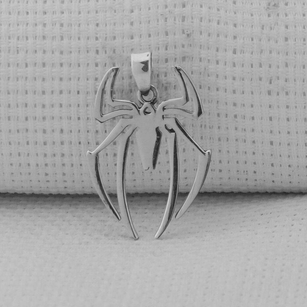 Örümcek 925 Ayar Erkek Gümüş Kolye Ucu