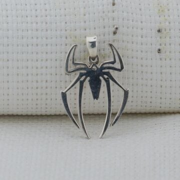 Örümcek 925 Ayar Erkek Gümüş Kolye Ucu