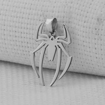 Örümcek 925 Ayar Erkek Gümüş Kolye Ucu