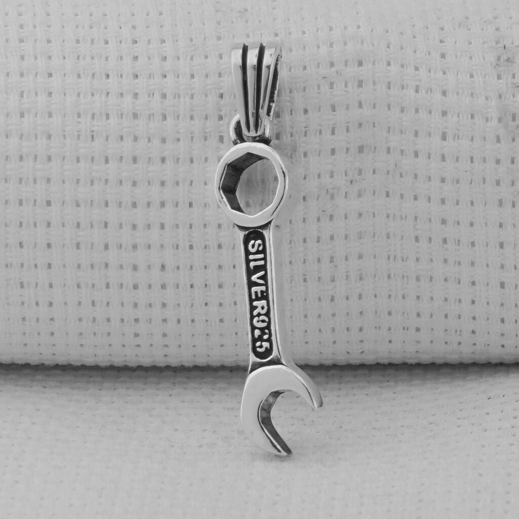 Tamir Anahtarı 925 Ayar Erkek Gümüş Kolye Ucu