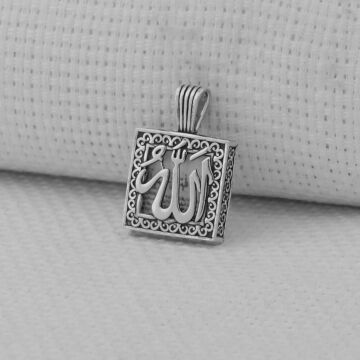 Cevşeni Kebir Dualı Allah Yazılı 925 Ayar Gümüş Kolye Ucu