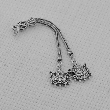 Osmanlı Tuğra Tasarımlı Gümüş Tesbih Püskülü