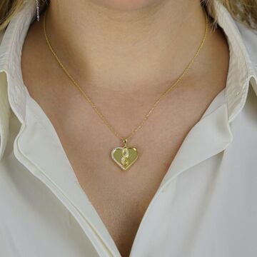 İsim Yazılı Sonsuzluk Kalpli  Gümüş Kolye