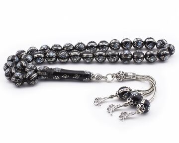 Özel Firuze İşlemeli Erzurum Oltusu Tesbih