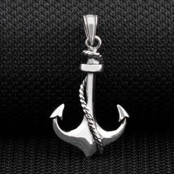 Denizci Çapa 925 Ayar Gümüş Kolye Ucu