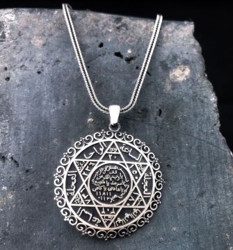 925 Ayar Mührü Süleyman Gümüş Kolye