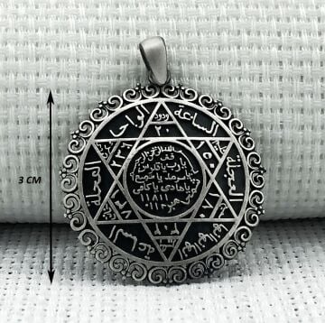 925 Ayar Mührü Süleyman Gümüş Kolye