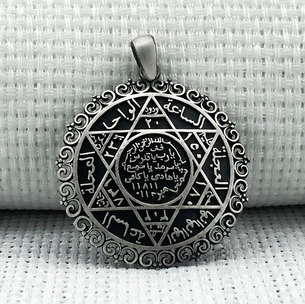 925 Ayar Mührü Süleyman Gümüş Kolye Ucu