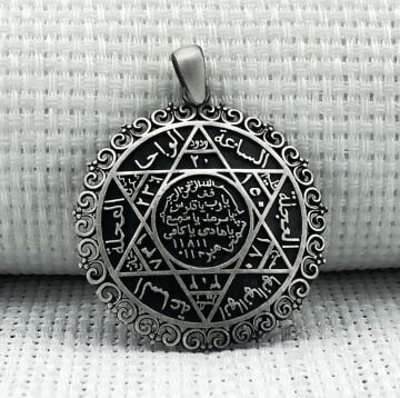 925 Ayar Mührü Süleyman Gümüş Kolye Ucu