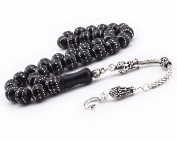 925 Gümüş İşlemeli Küre Kesim Erzurum Oltu Tesbih