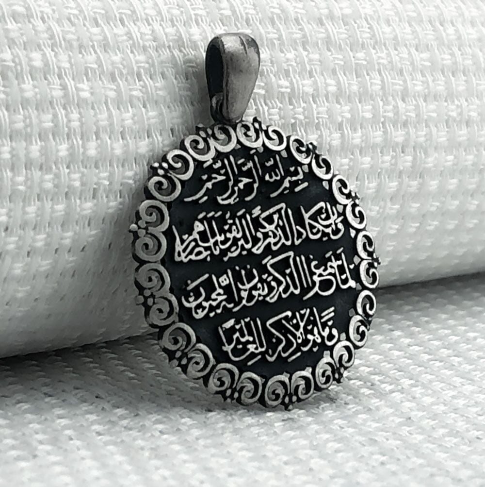 925 Ayar Nazar Dualı Gümüş Kolye Ucu