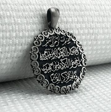 925 Ayar Nazar Dualı Gümüş Kolye Ucu