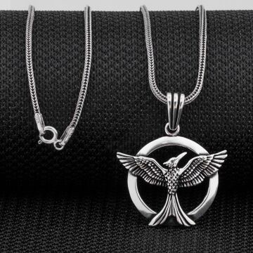 Anka Kuşu 925 Ayar Gümüş Kolye