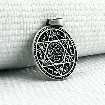 925 Ayar Süleyman Mührü Gümüş Kolye Ucu