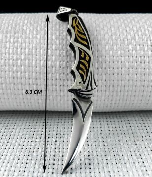 925 Ayar Çakı Tasarımlı Gümüş Kolye