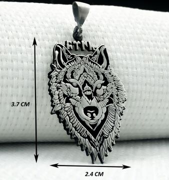 Kurt Tasarımlı 925 Ayar Türk Yazılı Gümüş Kolye Ucu