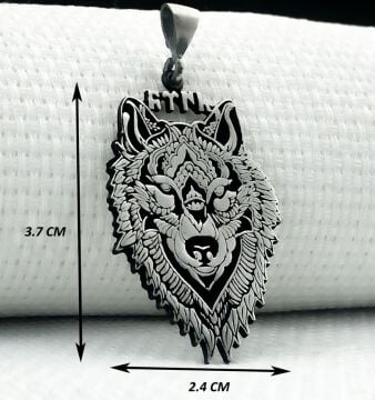 Kurt Tasarımlı 925 Ayar Türk Yazılı Gümüş Kolye Ucu