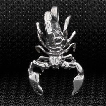 Akrep Tasarımlı 925 Ayar Gümüş Kolye Ucu