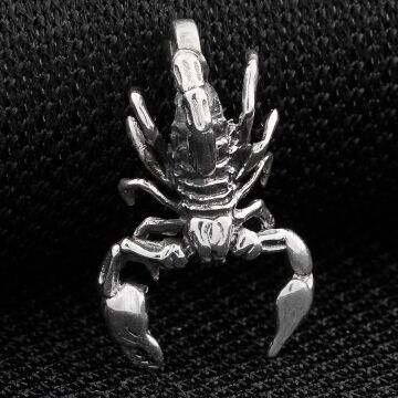 Akrep Tasarımlı 925 Ayar Gümüş Kolye Ucu