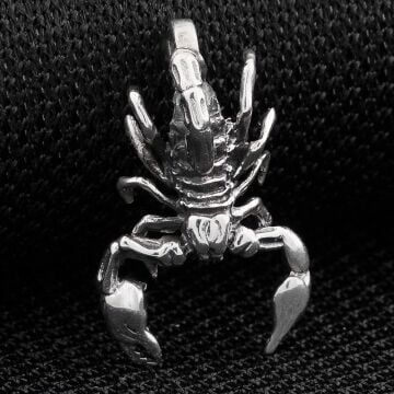 Akrep Tasarımlı 925 Ayar Gümüş Kolye Ucu