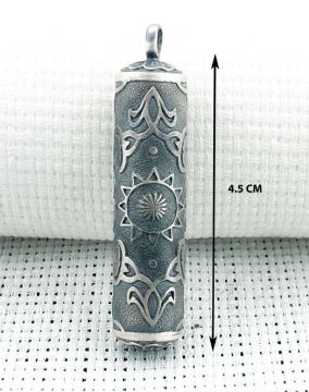 Silindir 925 Ayar Cevşen Muska Kabı Kolye