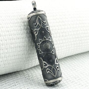 Silindir 925 Ayar Cevşen Muska Kabı