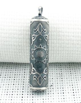 Silindir 925 Ayar Cevşen Muska Kabı