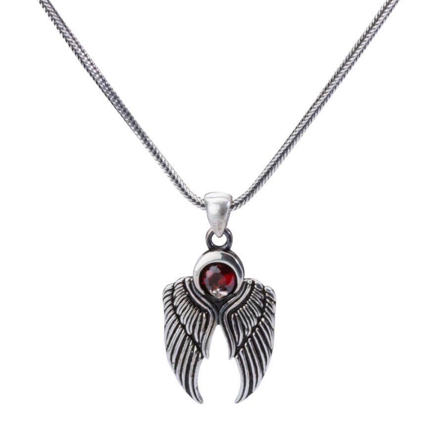 925 Ayar Gümüş Kartal Kanadı Gümüş Kolye