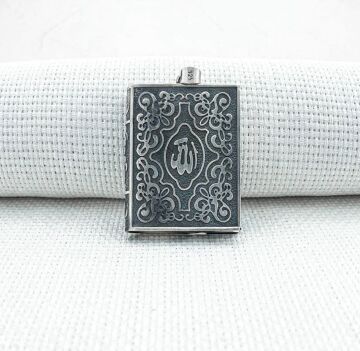 Allah Yazılı 925 Ayar Cevşen Muska Kabı