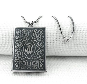 Allah Yazılı 925 Ayar Cevşen Muska Kabı Kolye