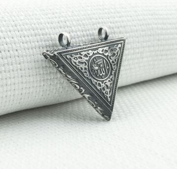 925 Ayar Allah Yazılı Cevşen Muska Kolye Ucu