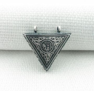 925 Ayar Allah Yazılı Cevşen Muska Kolye Ucu