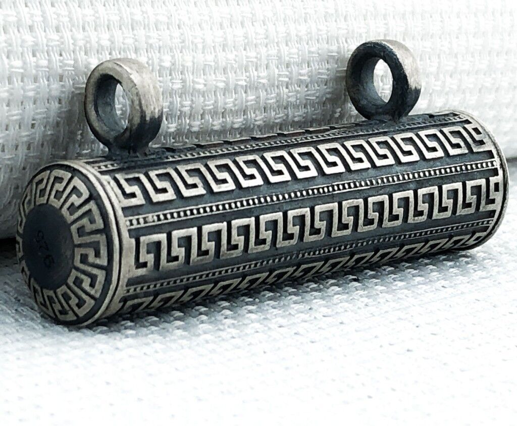 Büyük Boy 925 Ayar Gümüş Cevşen Muska Kabı