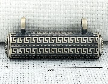 Büyük Boy 925 Ayar Gümüş Cevşen Muska Kabı Kolye