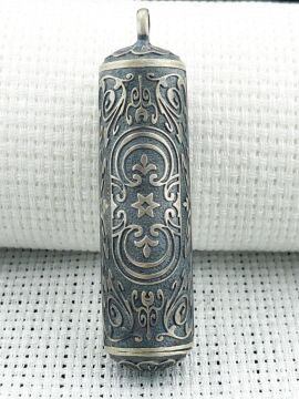 Silindir 925 Ayar Cevşen Muska Kabı